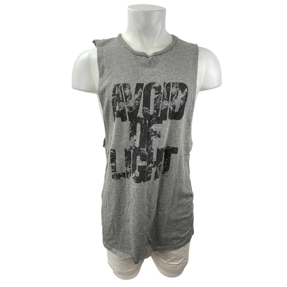 Cheap Monday Men's Gray Avoid Of Light Sleeveless Tank Muscle Tee Top Size L